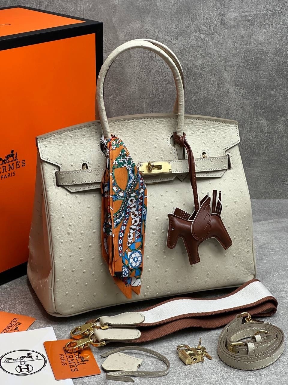 hermes женская сумка,сумка hermes,сумка hermes birkin с лошадкой,сумка hermes birkin 30-22 из натуральной кожи и канвы,сумка hermes birkin гермес биркин оранжевый