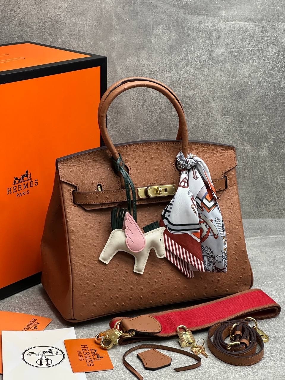 hermes женская сумка,сумка hermes,сумка hermes birkin с лошадкой,сумка hermes birkin 30-22 из натуральной кожи и канвы,сумка hermes birkin гермес биркин оранжевый