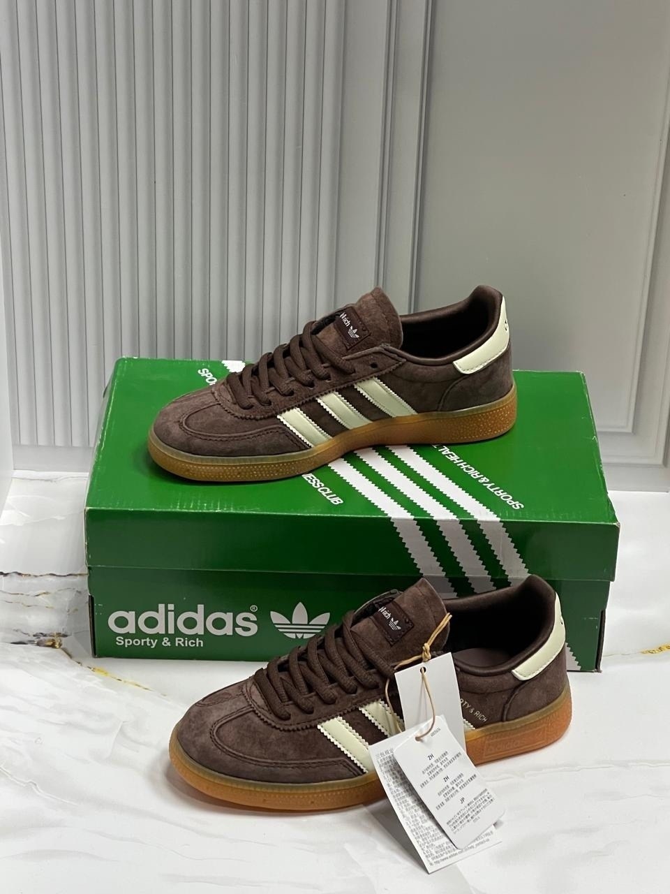 кроссовки летние adidas sporty and rich adidas цвет коричневый,кроссовки adidas handball spezial sporty & rich brown кеды adidas samba 430107665,кроссовки adidas handball spezial sporty & rich brown,к