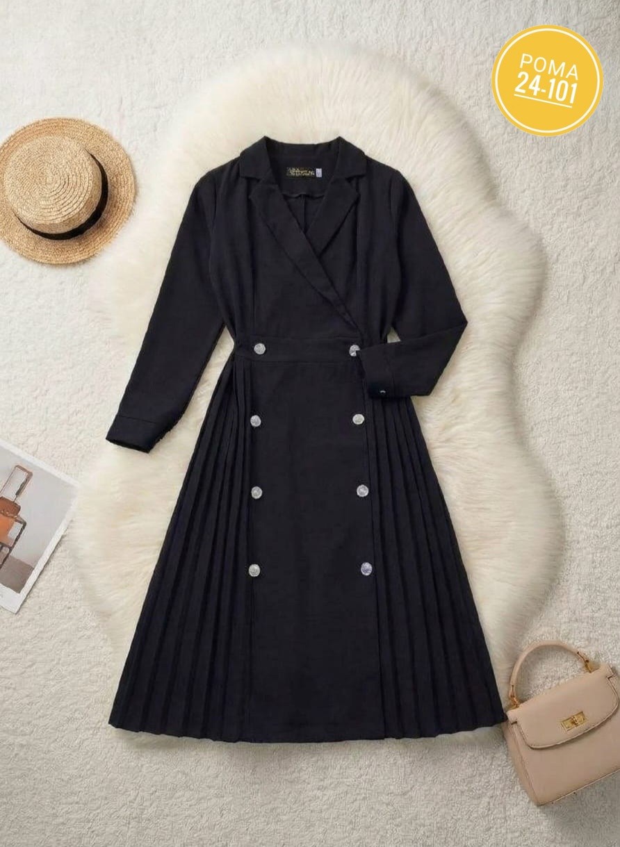 платье женские,платье с двубортным воротником,платье с пуговицами,двубортное платье,платье средней длины