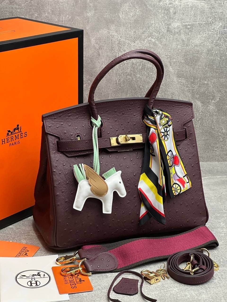 hermes женская сумка,сумка hermes,сумка hermes birkin с лошадкой,сумка hermes birkin 30-22 из натуральной кожи и канвы,сумка hermes birkin гермес биркин оранжевый