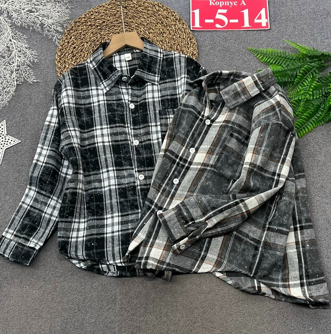 рубашка школьная в клетку,рубашка в клетку для девочек,рубашка в клетку детская,рубашка школьная в клетку оверсайз удлиненная modumpueri,рубашка для детей