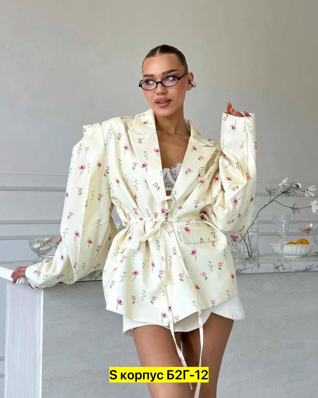 пиджак оверсайз цветочный принт,пиджак с цветочным принтом,пиджак,жакет женский цветочный принт,huisong модный пиджак с цветочным принтом