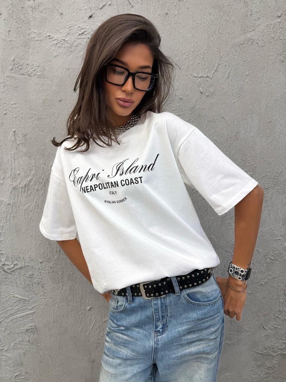 футболка оверсайз,футболки женская,футболка женская оверсайз,футболки оверсайз белый,футболка y2k оверсайз повседневная zuka