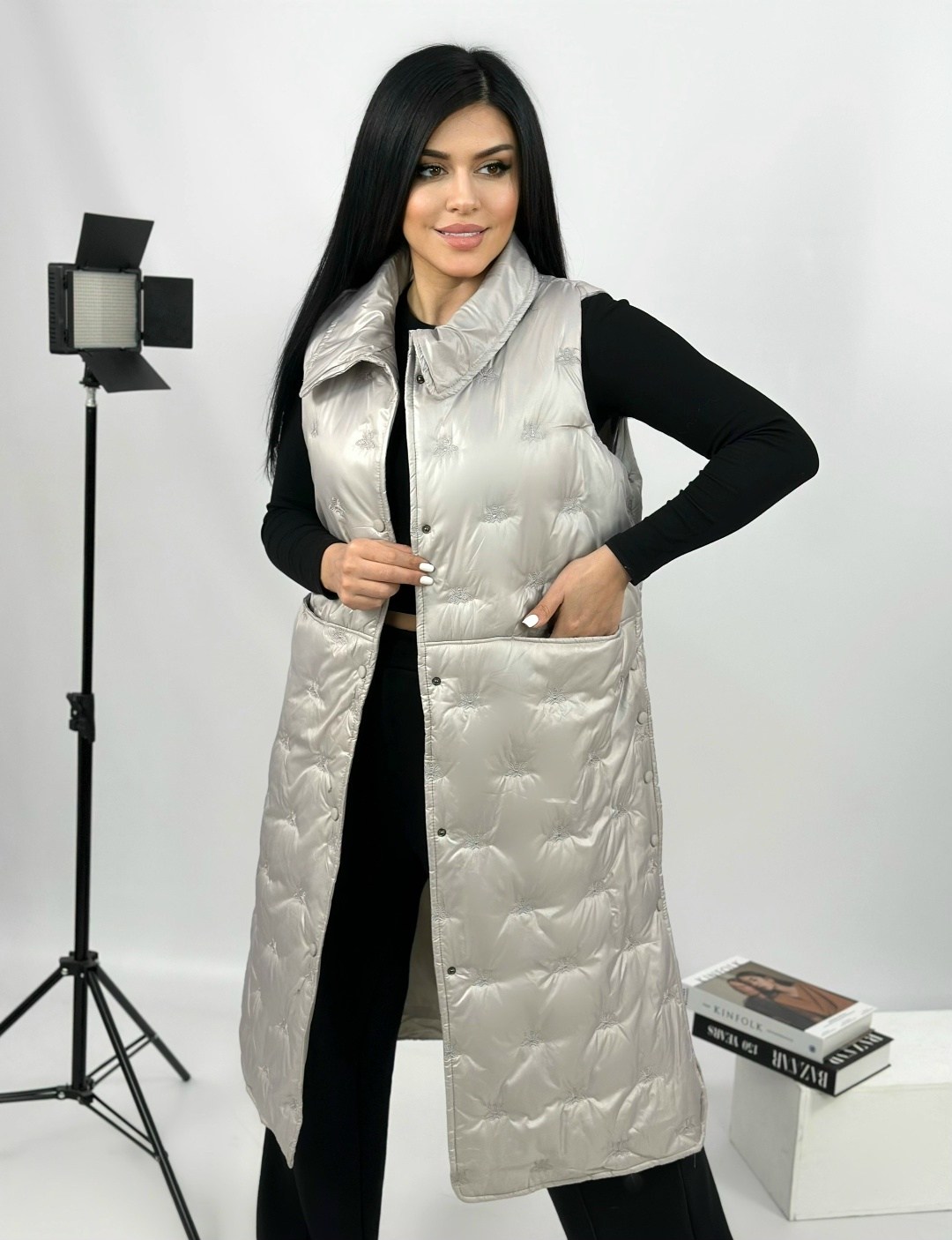 жилетка длинная,жилет длинный женский,женская жилетка,жилетка удлиненная,удлиненный жилет