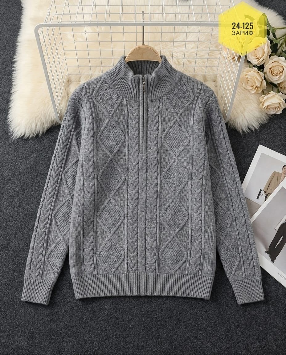 модные свитера,женский корейский пуловер с воротником-поло на молнии винтажный вязаный свитер,вязаные свитера,женский вязаный свитер,вязаный пуловер