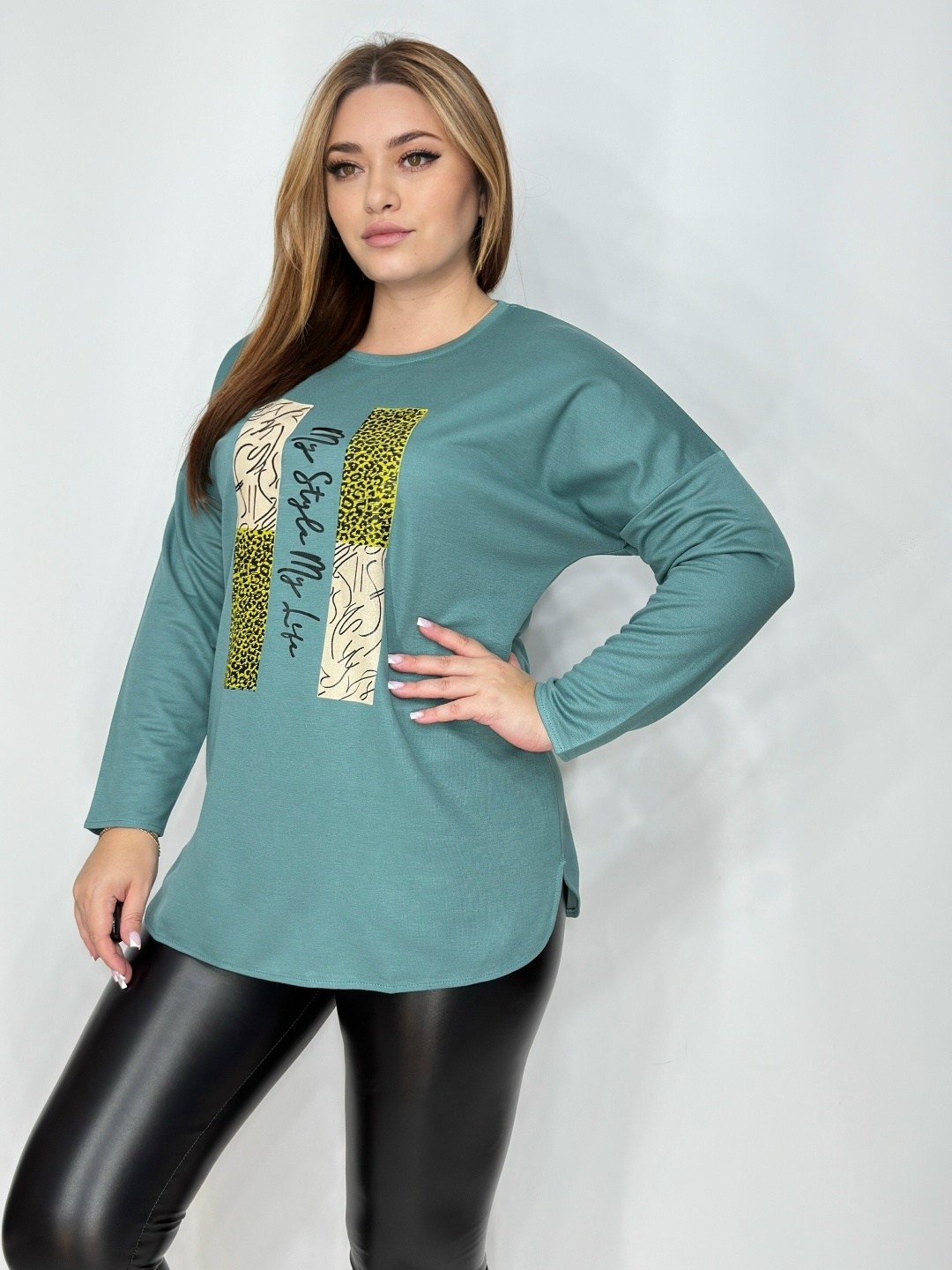 женская кофта,блузка зеленая,нарядная кофта,блуза удлиненная,кофты большие