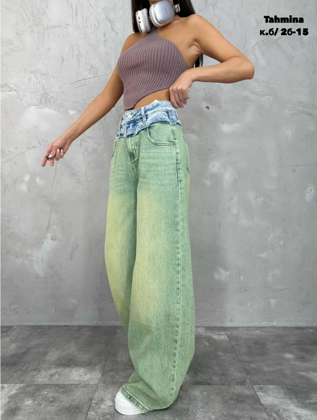 женские джинсы,джинсы женские широкие,широкие джинсы,джинсы зеленый,брюки джинсы