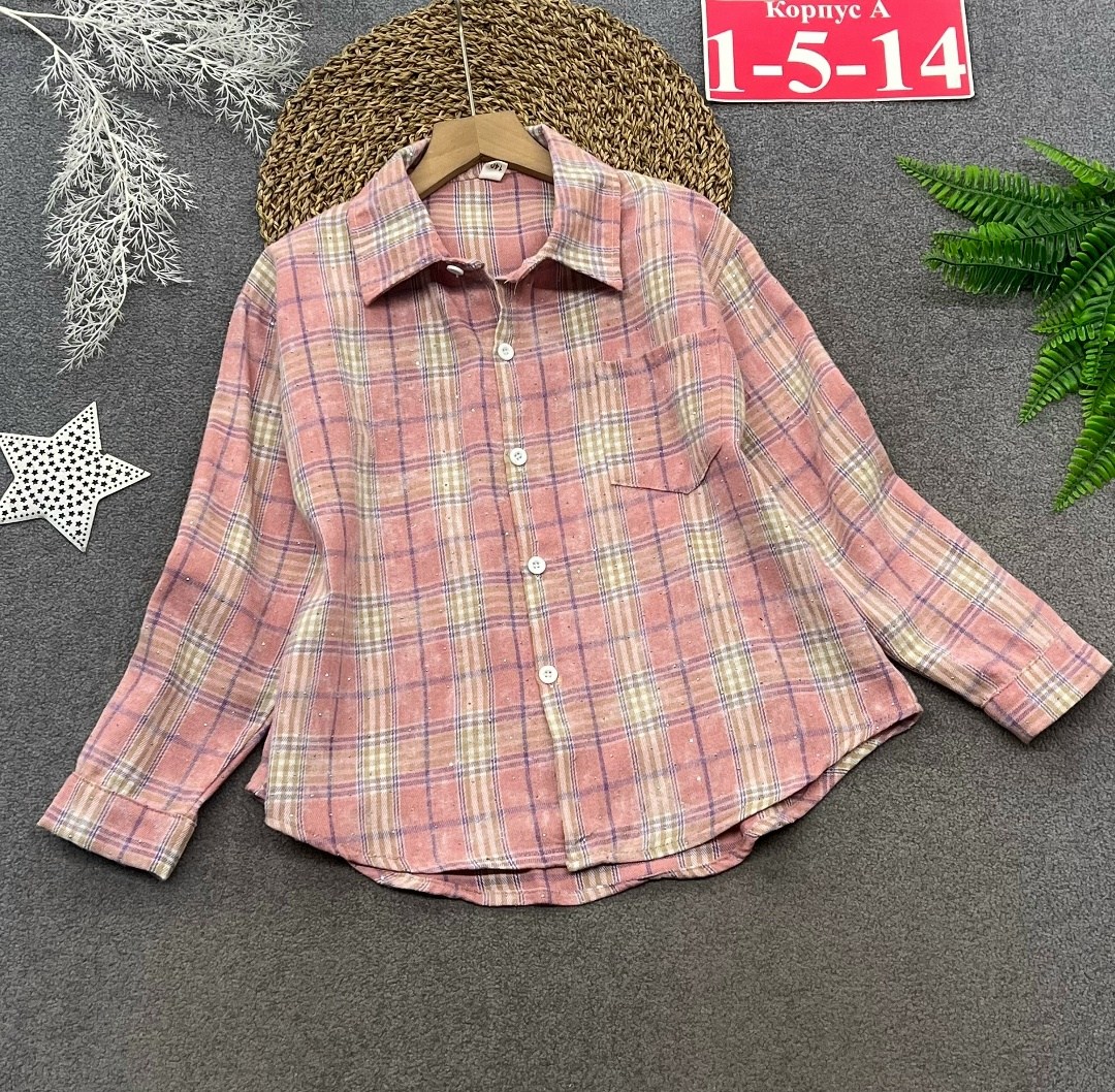 рубашка школьная в клетку,рубашка в клетку для девочек,рубашка в клетку детская,рубашка школьная в клетку оверсайз удлиненная modumpueri,рубашка для детей