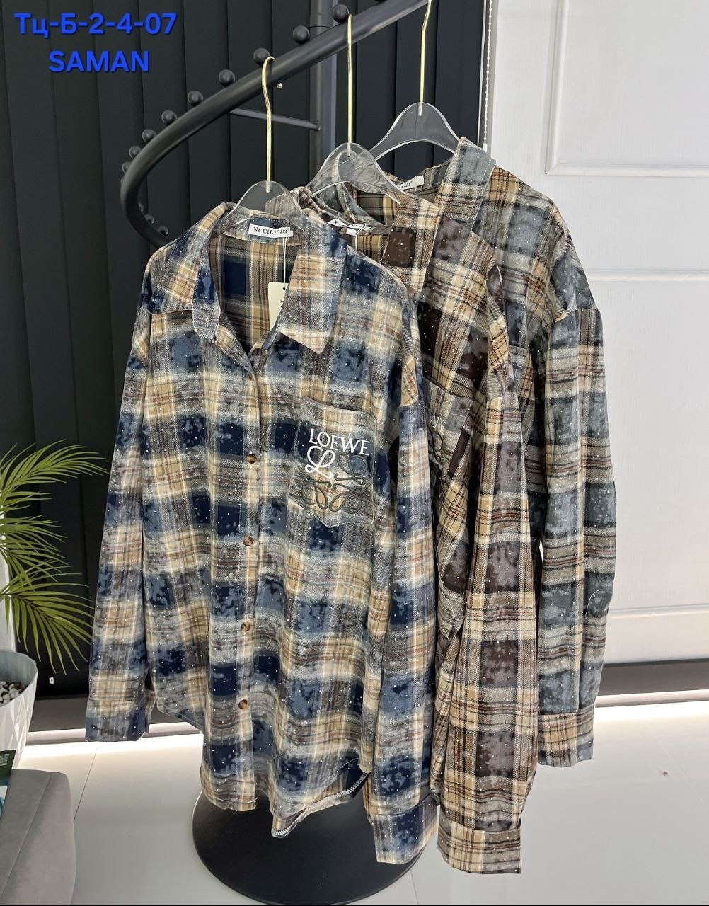 рубашка женская в клетку,женская рубашка,рубашка в клетку,рубашка женская 7007 клетка,рубашка женская 7007 "клетка № 4"