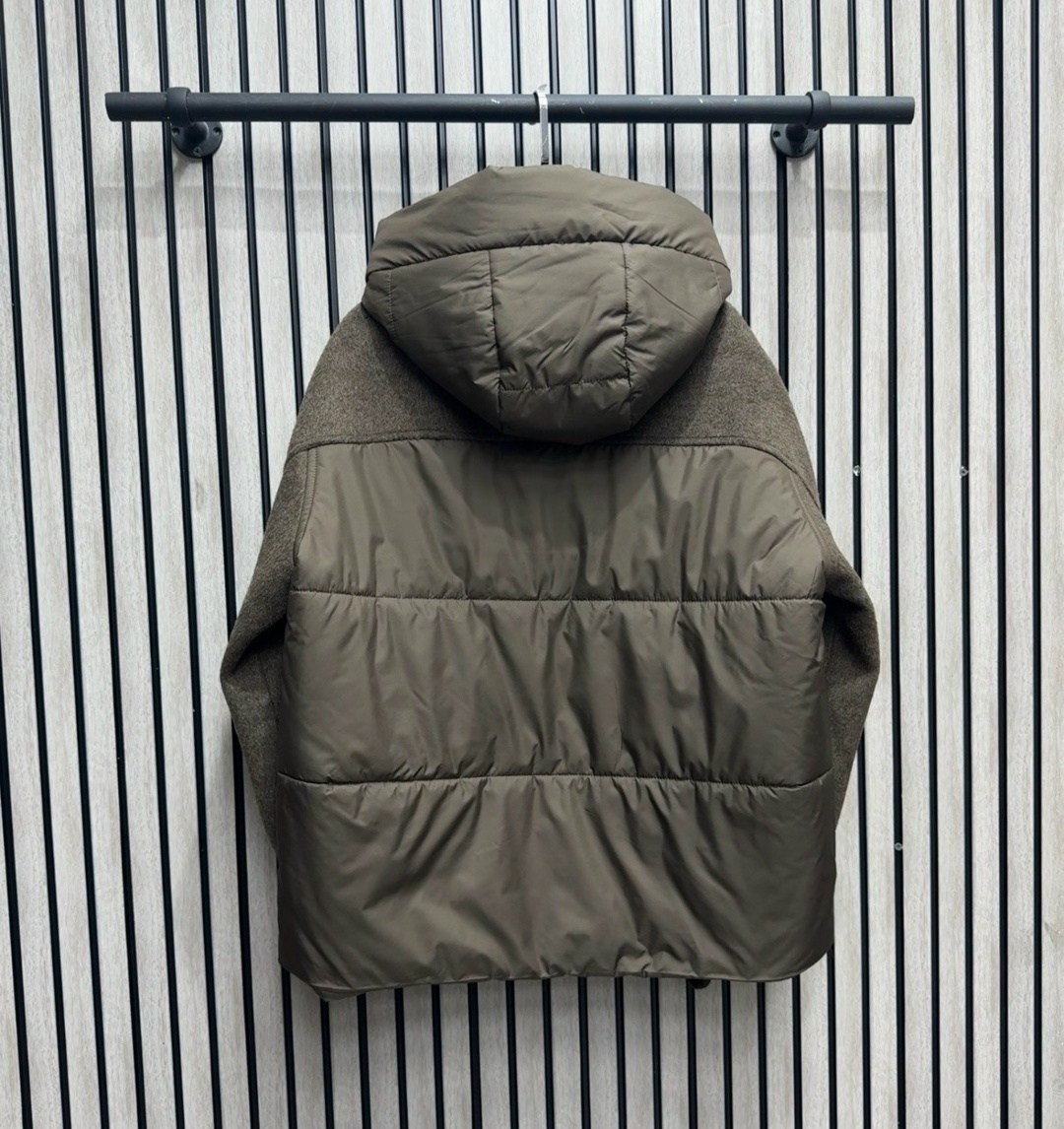 куртка женская,женский пуховик loro piana серый с капюшоном,демисезонная куртка,комбинированные куртки,куртка