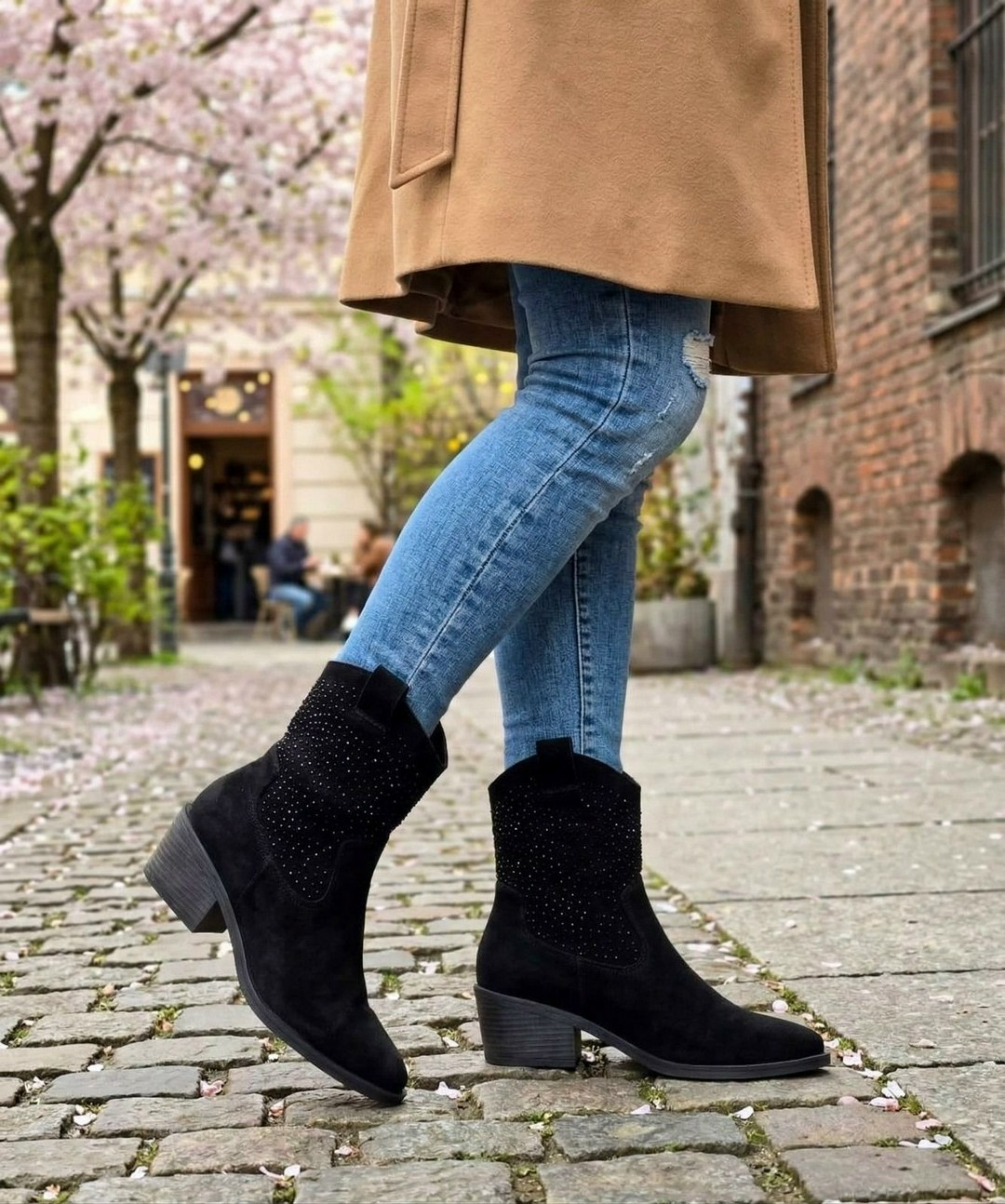 полусапоги,модные ботильоны,казаки  женская,казаки осенние premiumshoes 258751168,