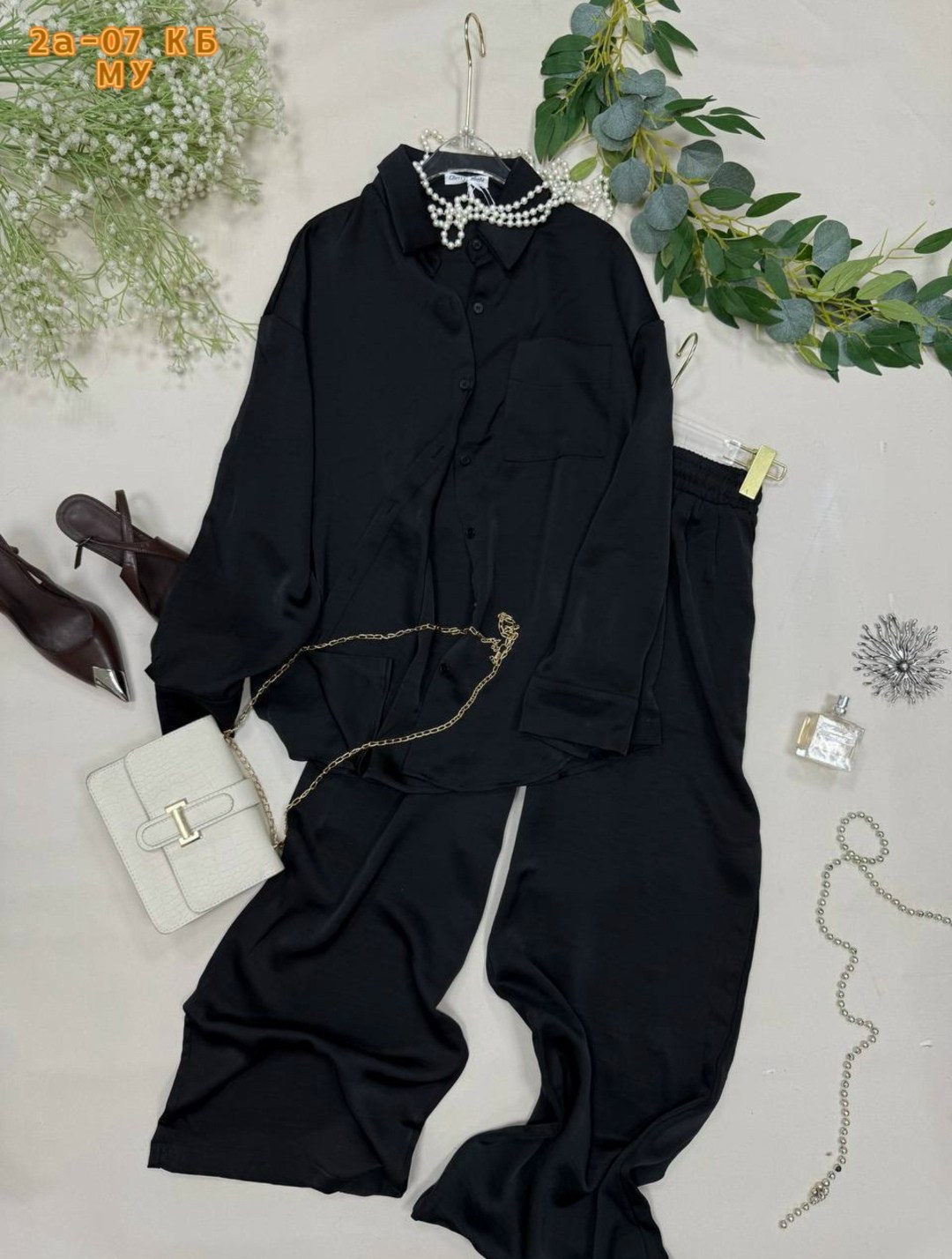 брючный костюм женский,костюм в пижамном стиле,шелковый костюм,атласный брючный костюм,шелковые брюки