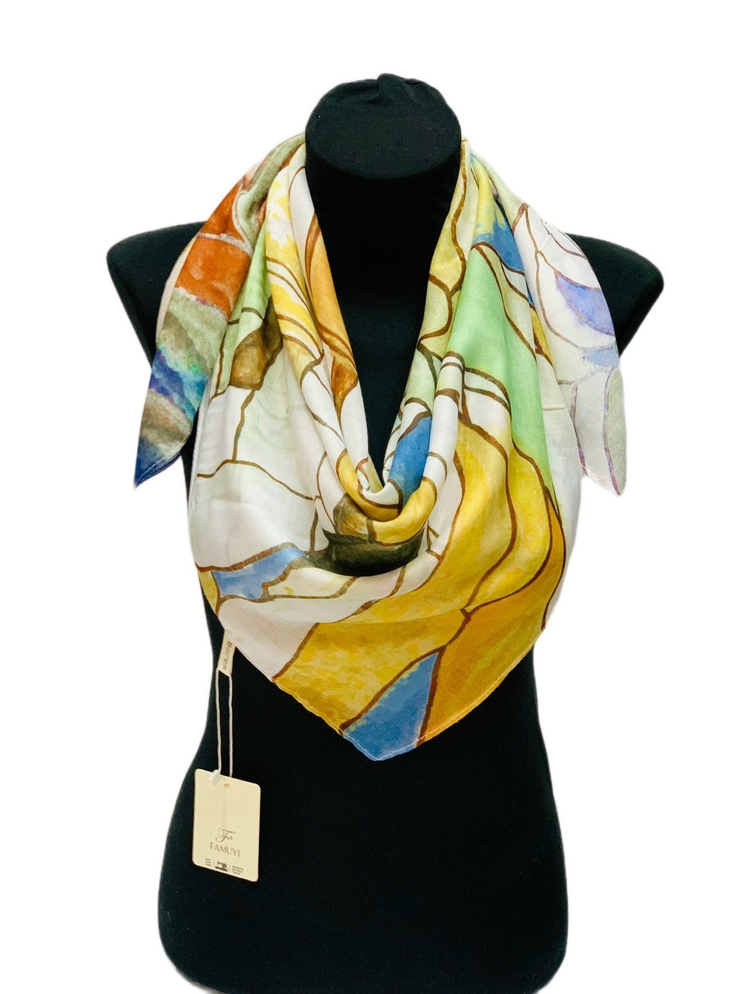 шелковый платок,платки женские,платок палантин,шелковый платок женский,платок лаура биаджотти