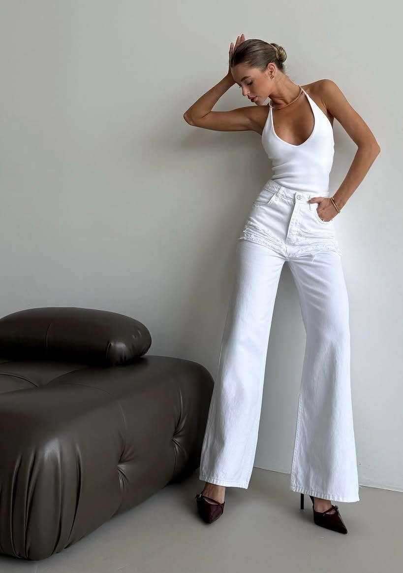джинсы белые женские,белые джинсы клеш от колена,джинсы белые,широкие женские джинсы,джинсы палаццо