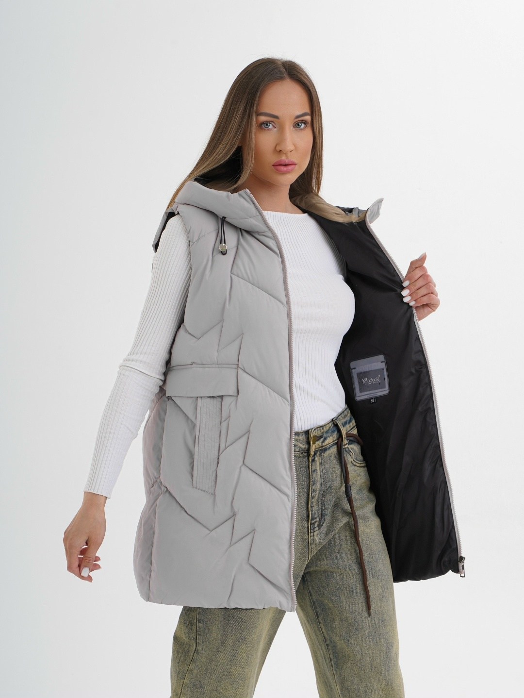 женские жилеты,жилетка женская,жилет,жилет утепленный,жилет с капюшоном