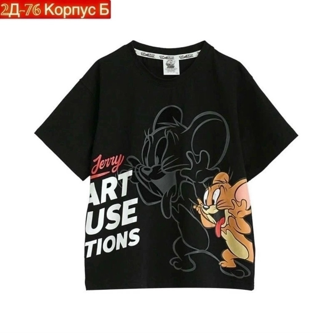 футболка том и джерри,футболки детская с принтом,футболки для мальчика,футболка детская том и джерри,футболки детские