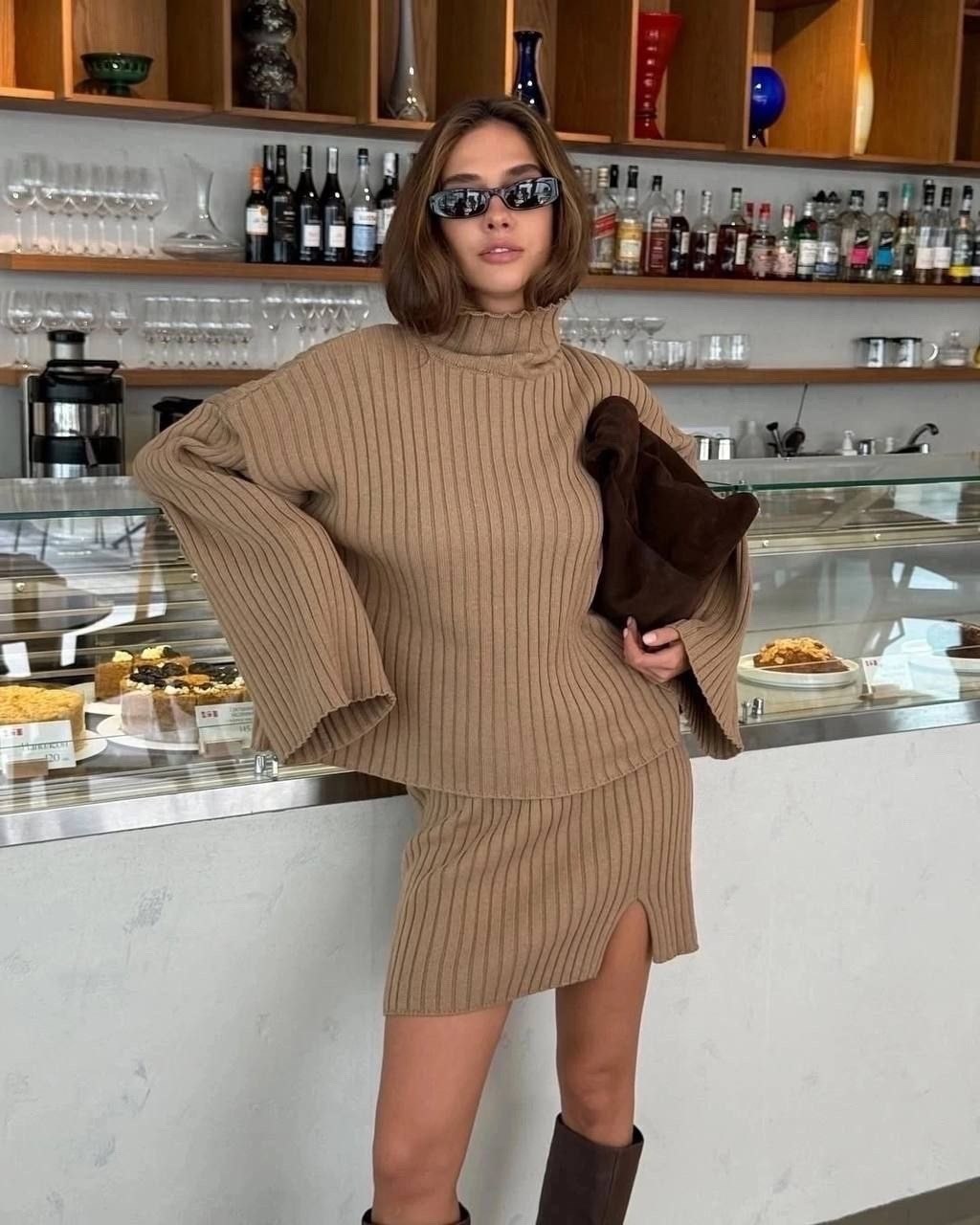 стильные костюмы,костюм двойка кашемир,женские костюмы,вязаные костюмы,вязаный женский свитер