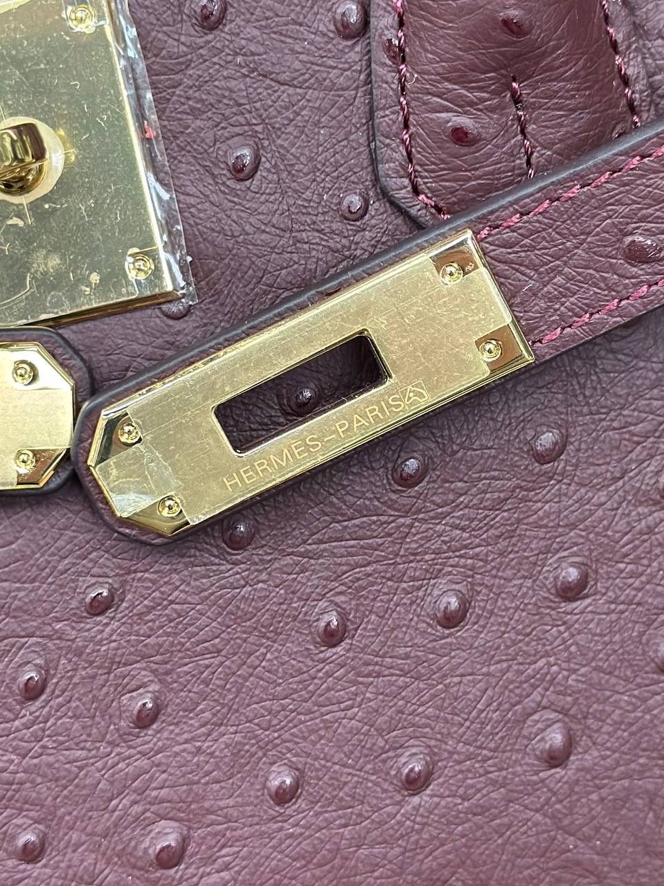 сумка гермес биркин,сумка биркин,фиолетовая сумка,женская сумка hermes birkin из кожи страуса,эрмес биркин