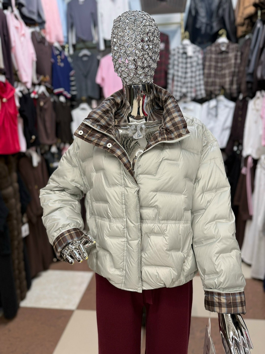 модные пуховики,куртка,демисезонная куртка,schinteon женский белый пуховик на утином пуху,женский пуховик