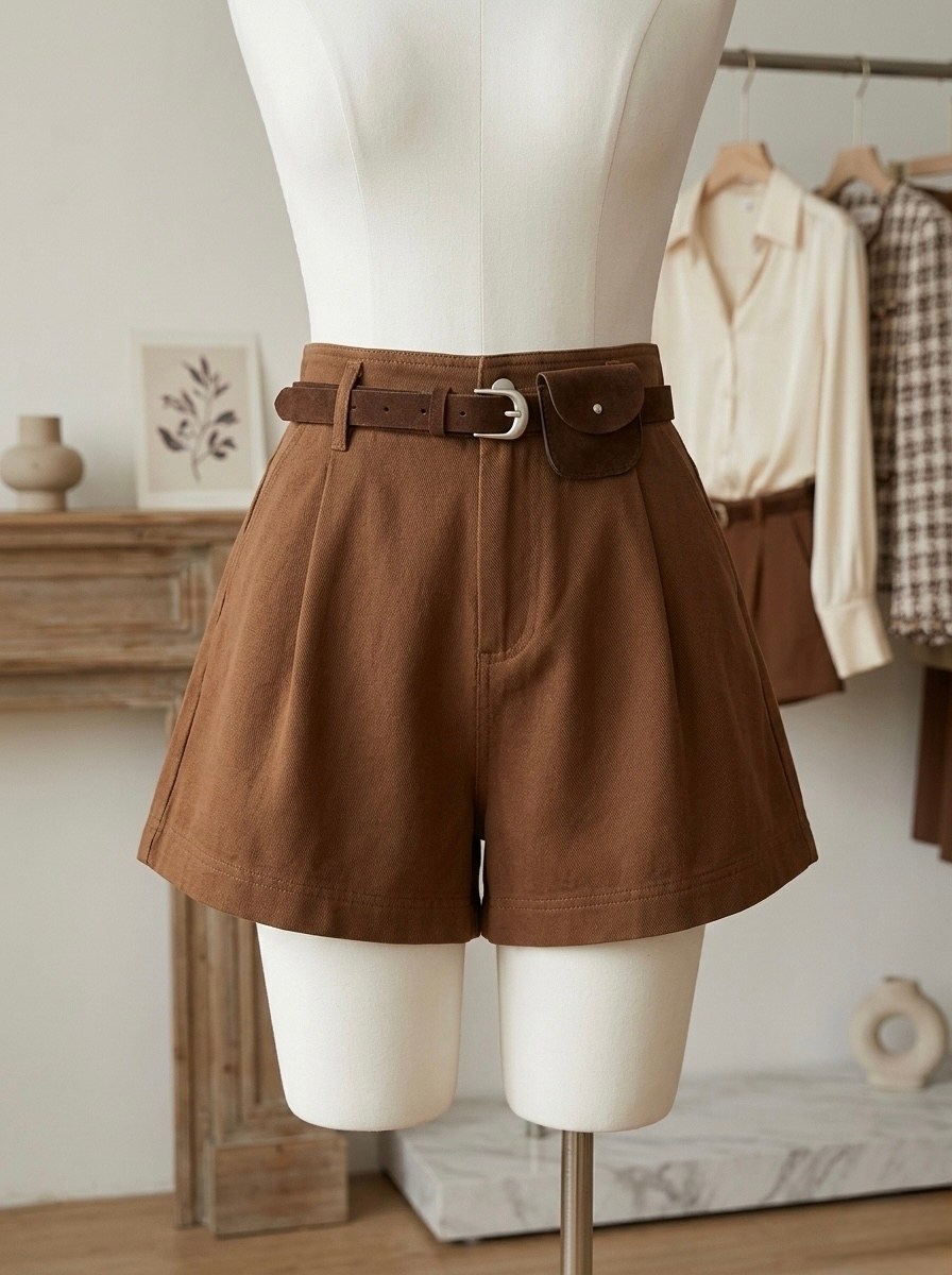 повседневные удобные элегантные шорты с поясом,шорты женские повседневные,шорты женские,широкие шорты женские,шорты пояс