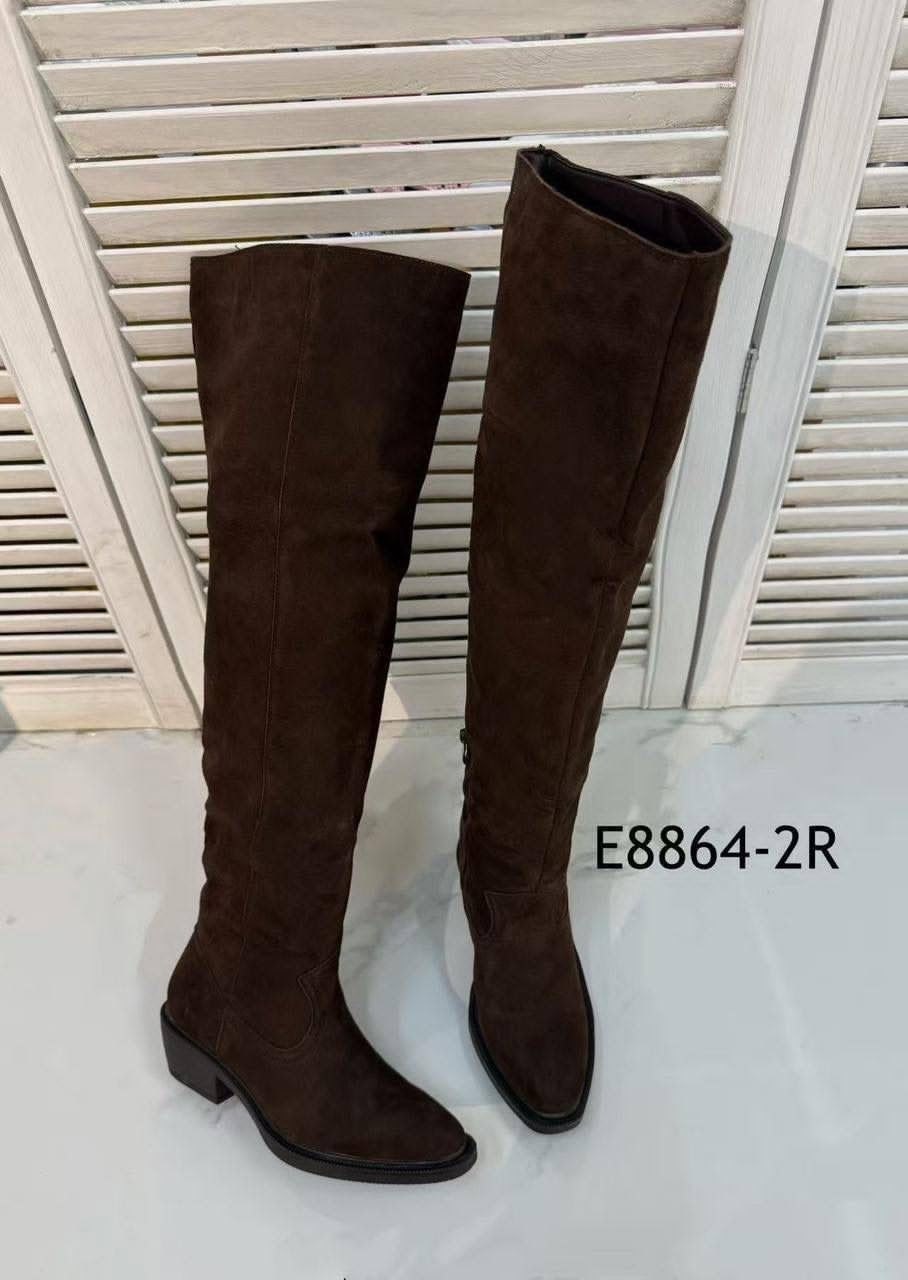 сапоги ботфорты,женские сапоги,замшевые сапоги эллос,замшевые сапоги,женские ботфорты