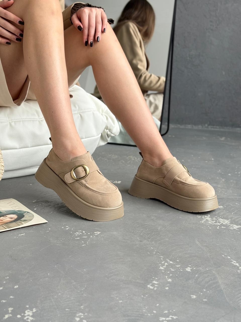 , повседневные, женская,лоферы замш,лоферы женские