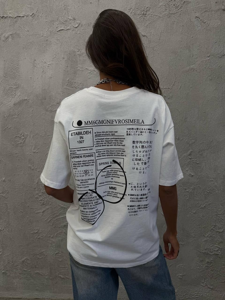футболка y2k оверсайз повседневная zuka,дизайн футболки,футболка,футболка белая оверсайз,футболка стиль