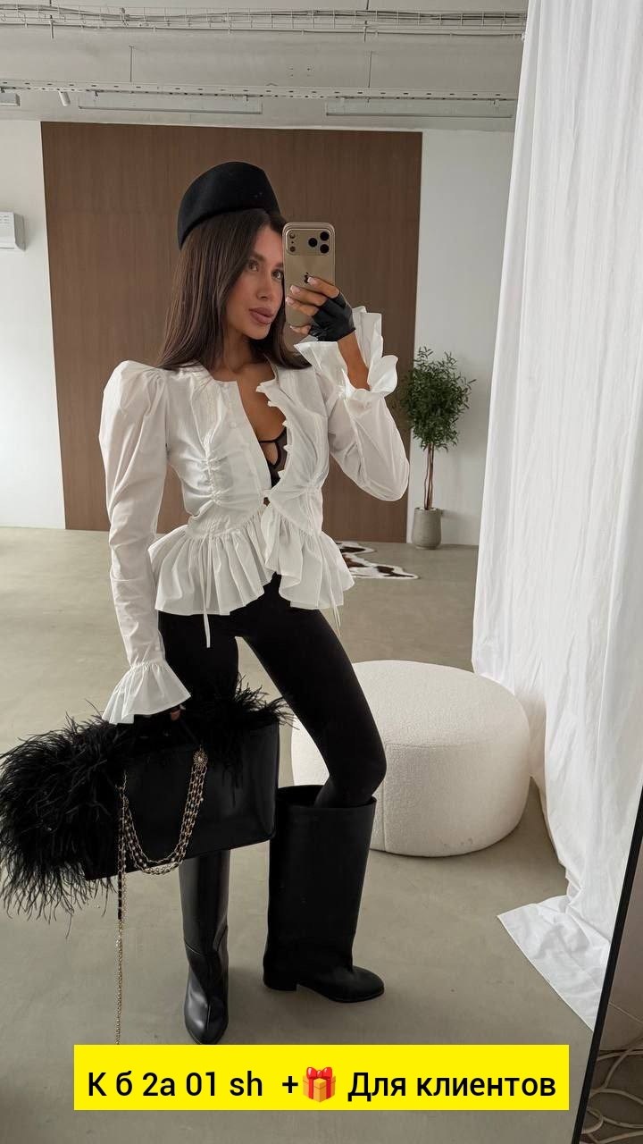 блузка с оборками,женская рубашка,женская рубашка с объемными рукавами,женская блузка,рубашка блузка