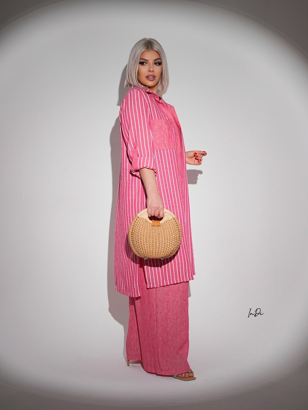 стильные костюмы,костюм летний со штанами жатка leyla secret,костюм женский,костюм повседневный,летние костюмы