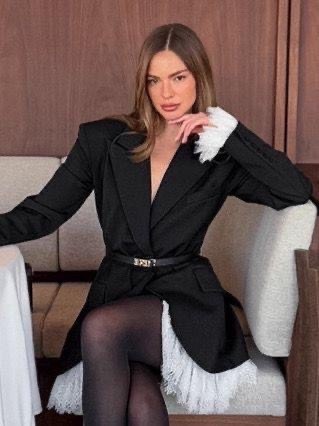 платье пиджак с бахромой,пиджак,женские жакеты,жакет в офис,платье-пиджак