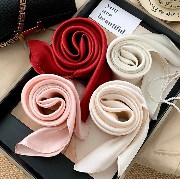 шелковый шарф,женский шелковый шарф,шарфы для женщин,шарф женские,женский шелковый атласный шарф