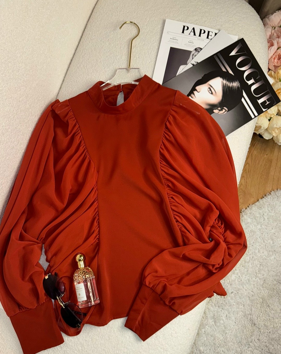 блузка с рукавами фонарик,женская блузка,блузка с рукавами,блузы,модная блузка