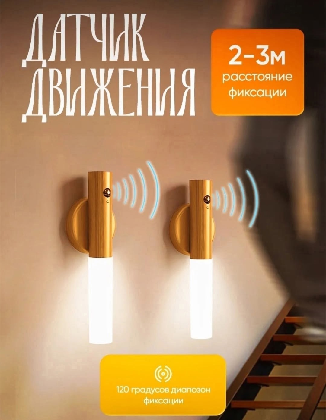 светильник настенный беспроводной с датчиком,настенный светильник с датчиком движения,беспроводной настенный светильник,умный светильник с датчиком движения,умный светильник беспроводной с датчиком дв