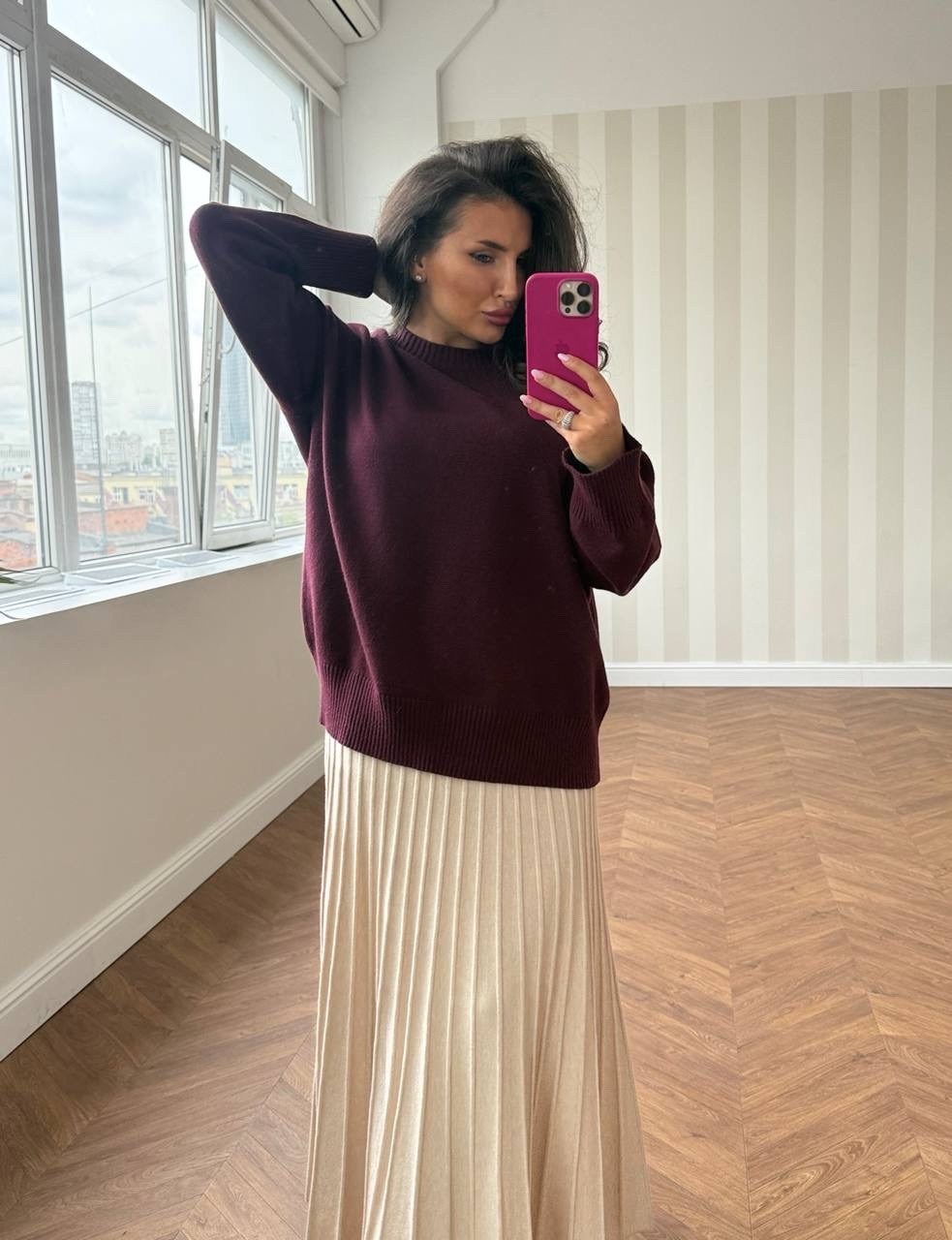 свитер бордовый вязаный оверсайз,свитер бордовый вязаный оверсайз удлиненный lovely lady,свитер оверсайз,джемпер вязаный свитер оверсайз emberens,свитер бордовый оверсайз укороченный вязаный alasium