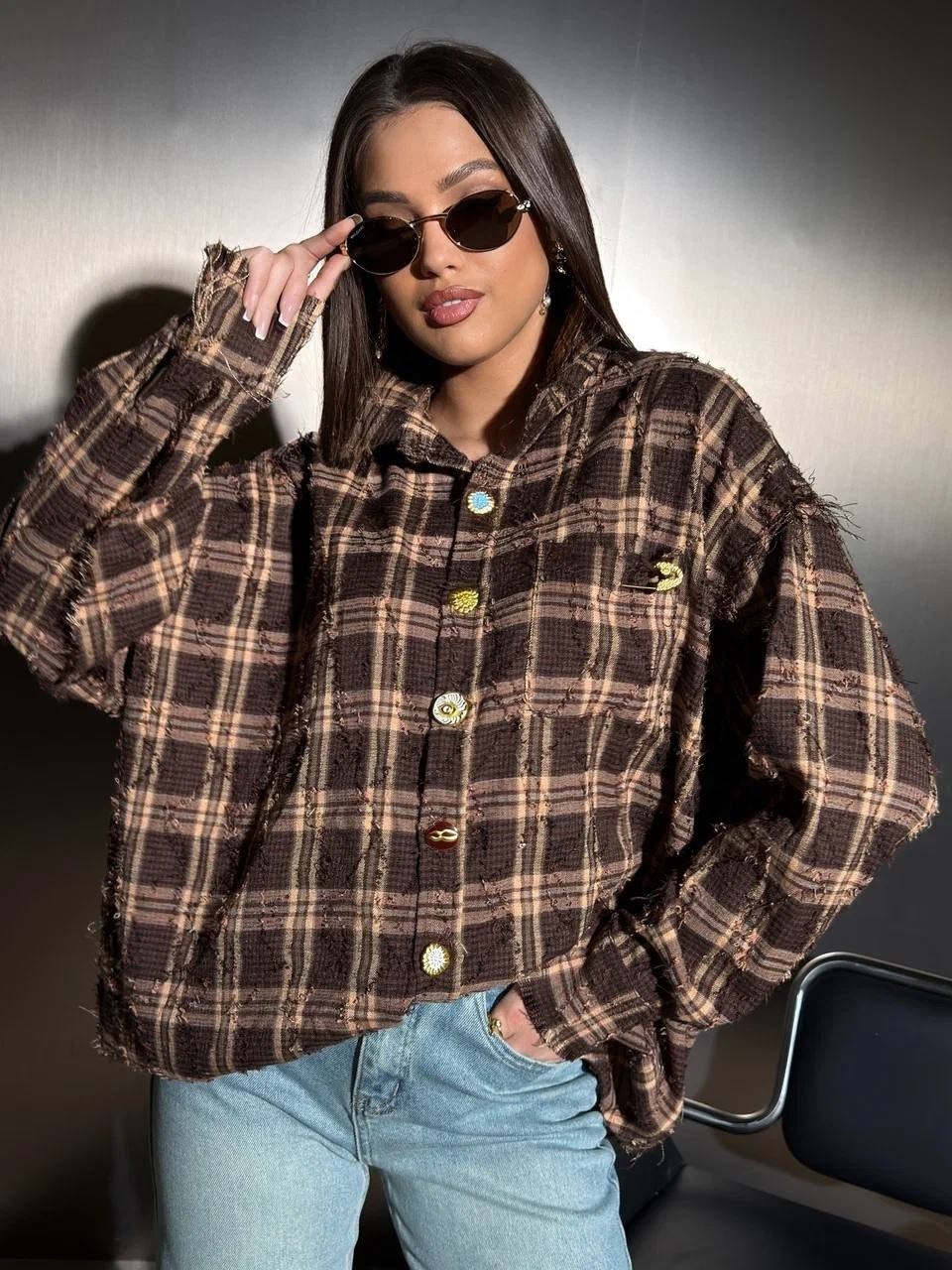 рубашка в клетку оверсайз на кнопках,женская рубашка,рубашка в клетку оверсайз женская,рубашка в клетку оверсайз на кнопках golubkova,рубашка оверсайз