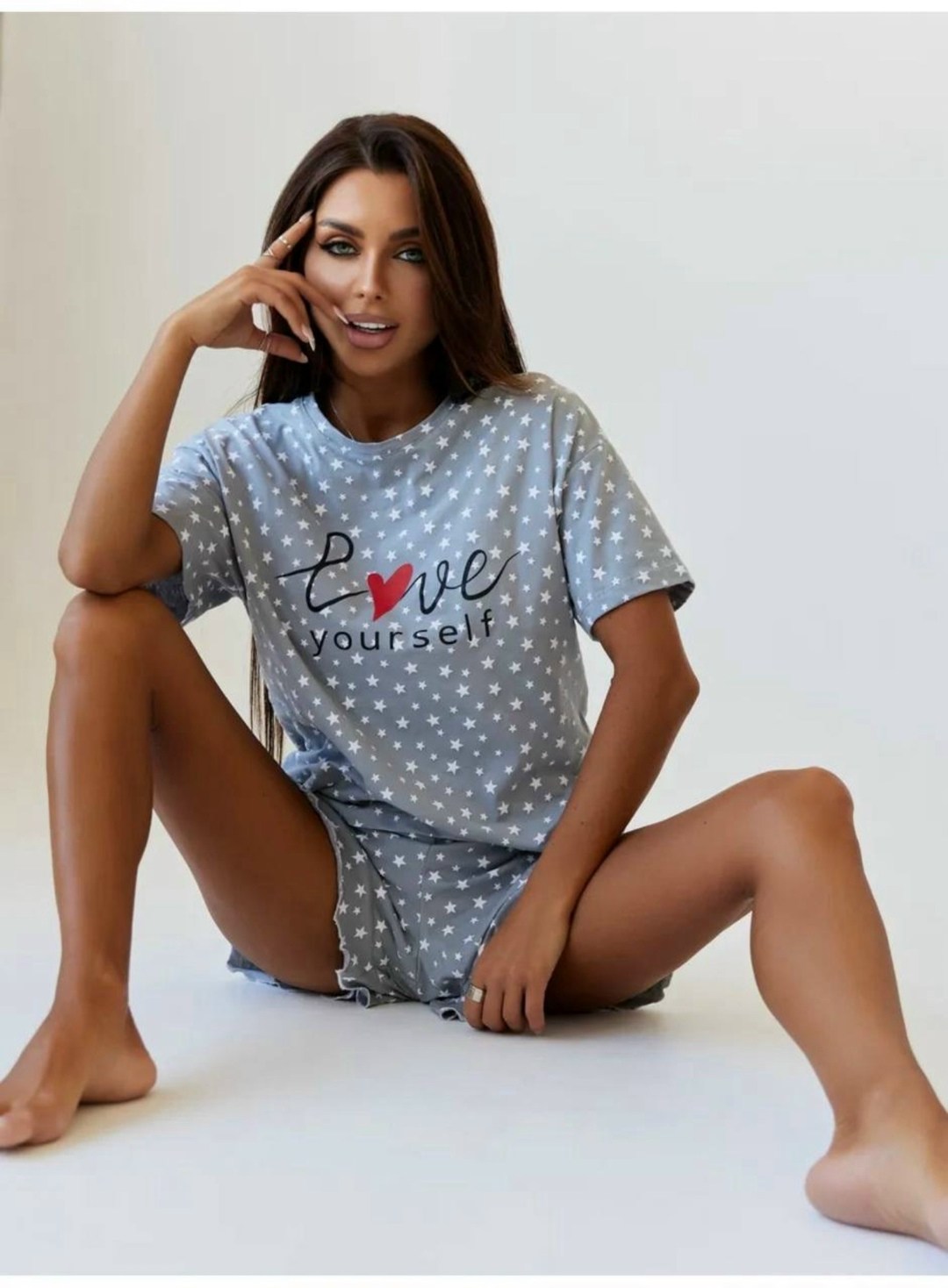 пижама женская с шортам,пижама с шортами хлопок deby do 241962925,женские пижамы,пижама женская трикотажная,пижама женская с шортами хлопок