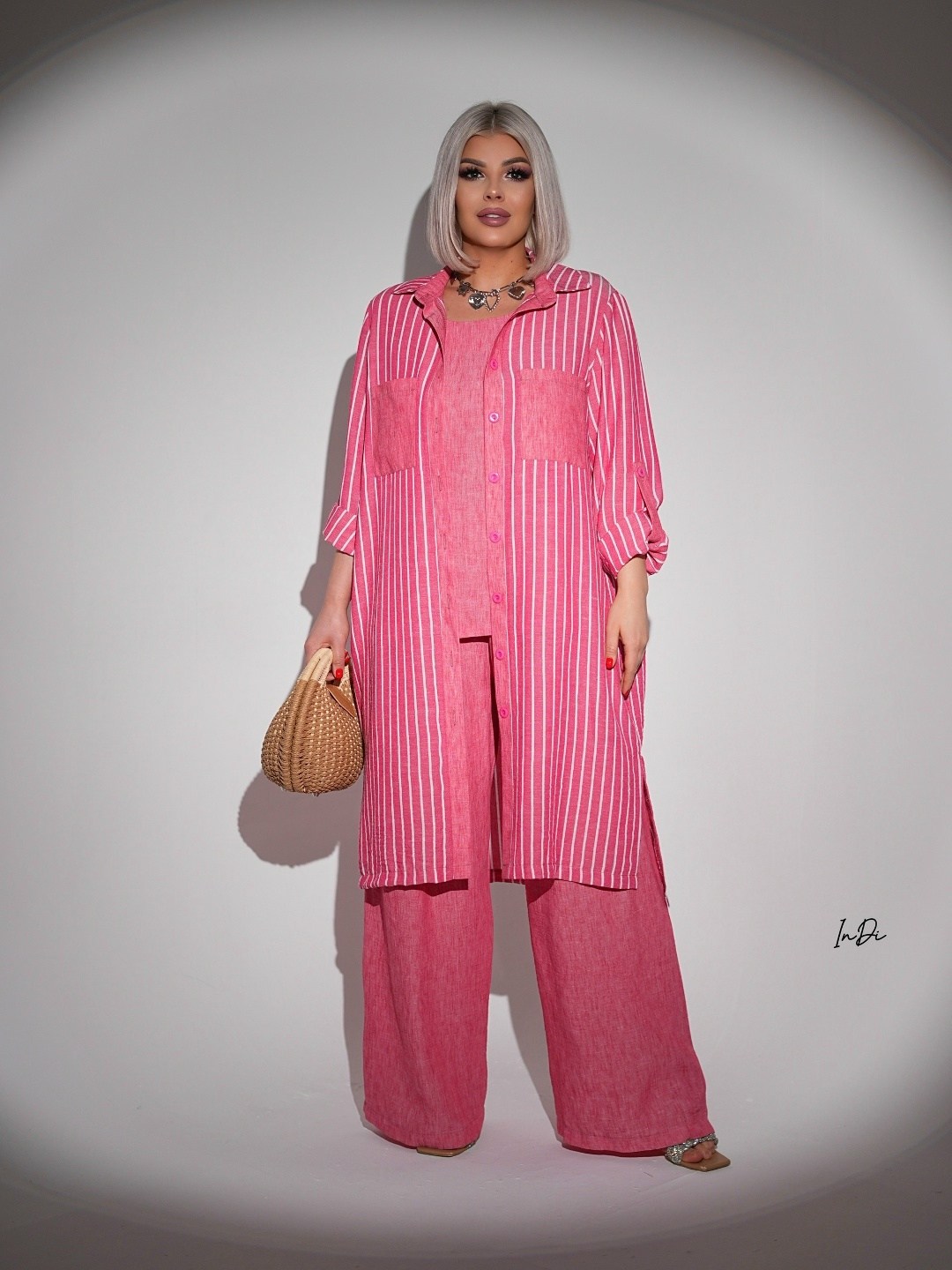 стильные костюмы,костюм летний со штанами жатка leyla secret,костюм женский,костюм повседневный,летние костюмы