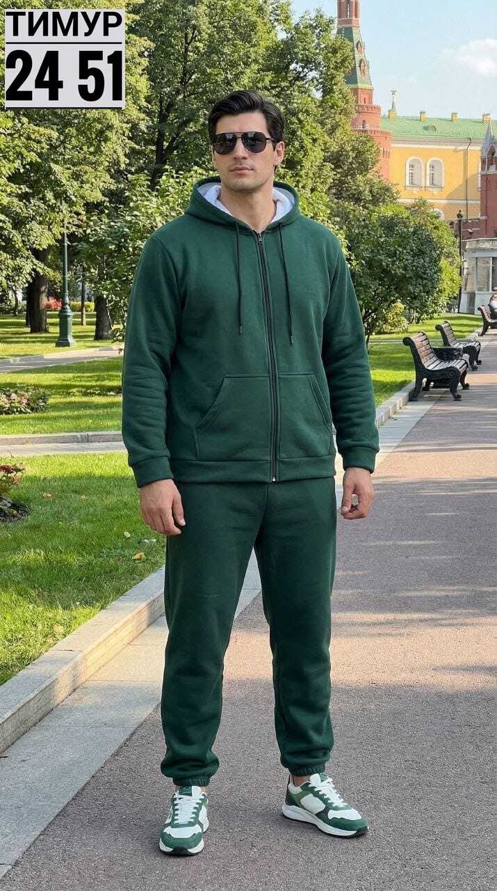 костюм на флисе мужской,костюм мужской,костюм мужской спортивный,костюм зеленый,костюм спортивный