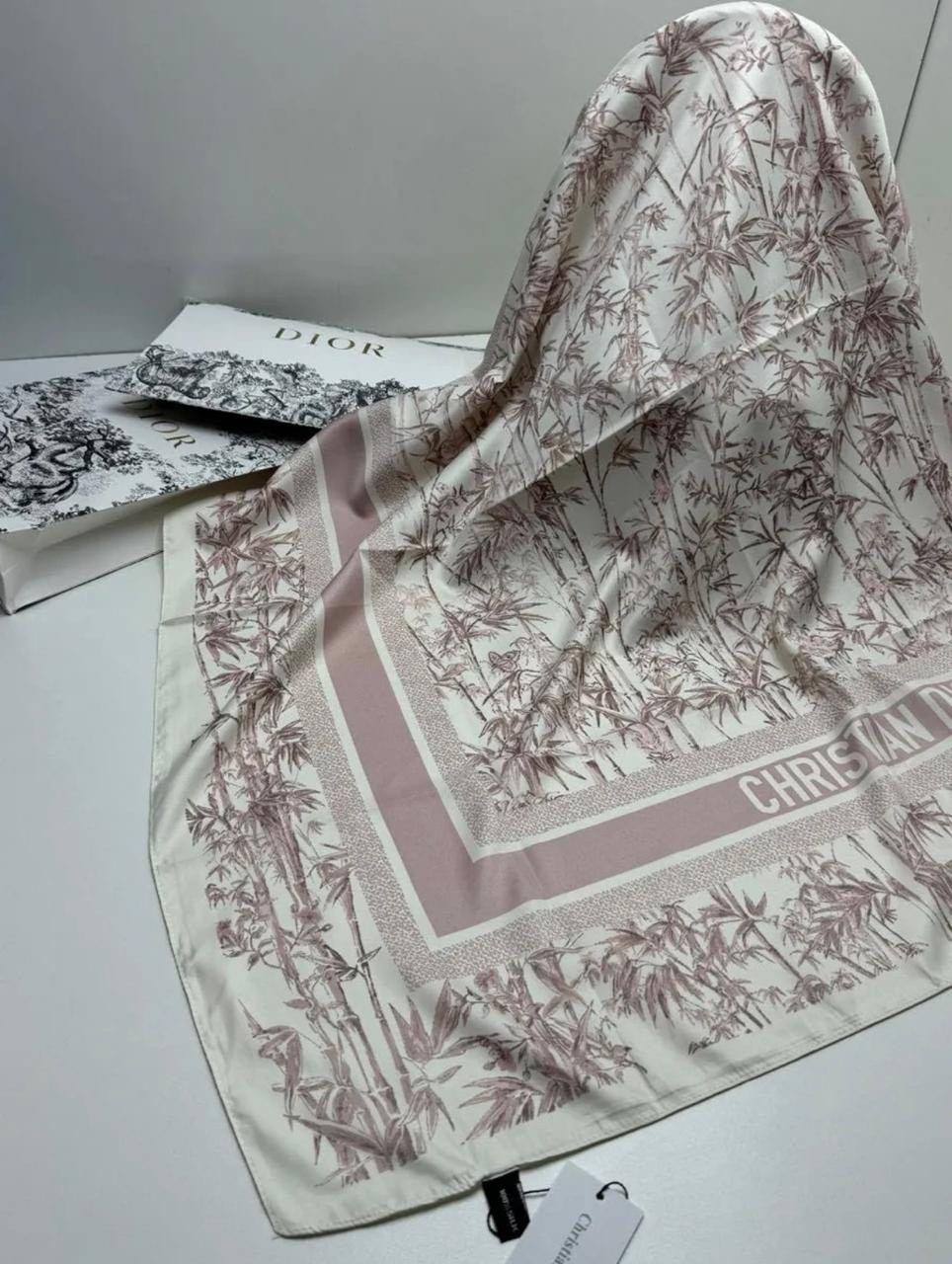 брендовый платок,платок диор,платок женский,платок диор оригинал,шелковый платок