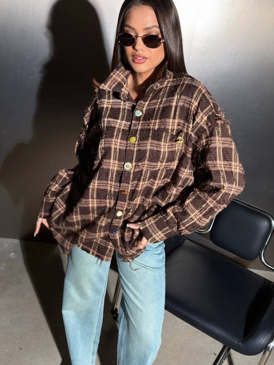 рубашка в клетку оверсайз на кнопках,женская рубашка,рубашка в клетку оверсайз женская,рубашка в клетку оверсайз на кнопках golubkova,рубашка оверсайз