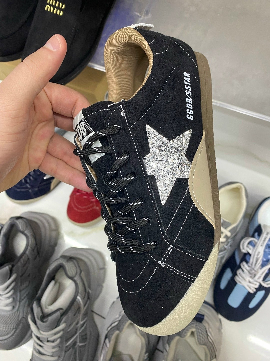 кроссовки golden goose hi star classic синий,golden goose navy suede superstar sneakers,кроссовки golden goose superstar синий,golden goose кроссовки с синими звездами,кроссовки golden goose wmns supe