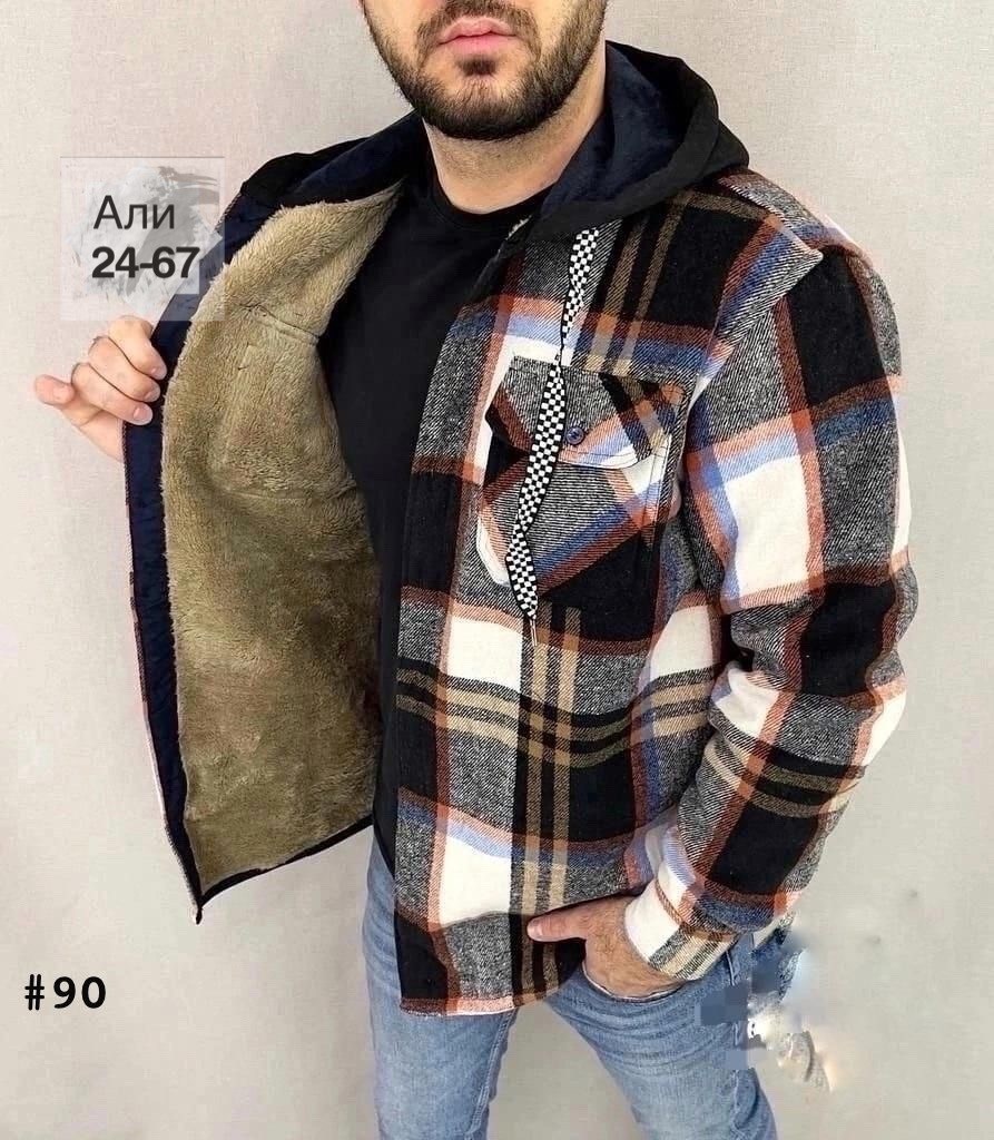 рубашка на меху,рубашка утепленная на меху зимняя в клетку,рубашка теплая мужская,рубашка на меху зимняя в клетку,куртка в клетку