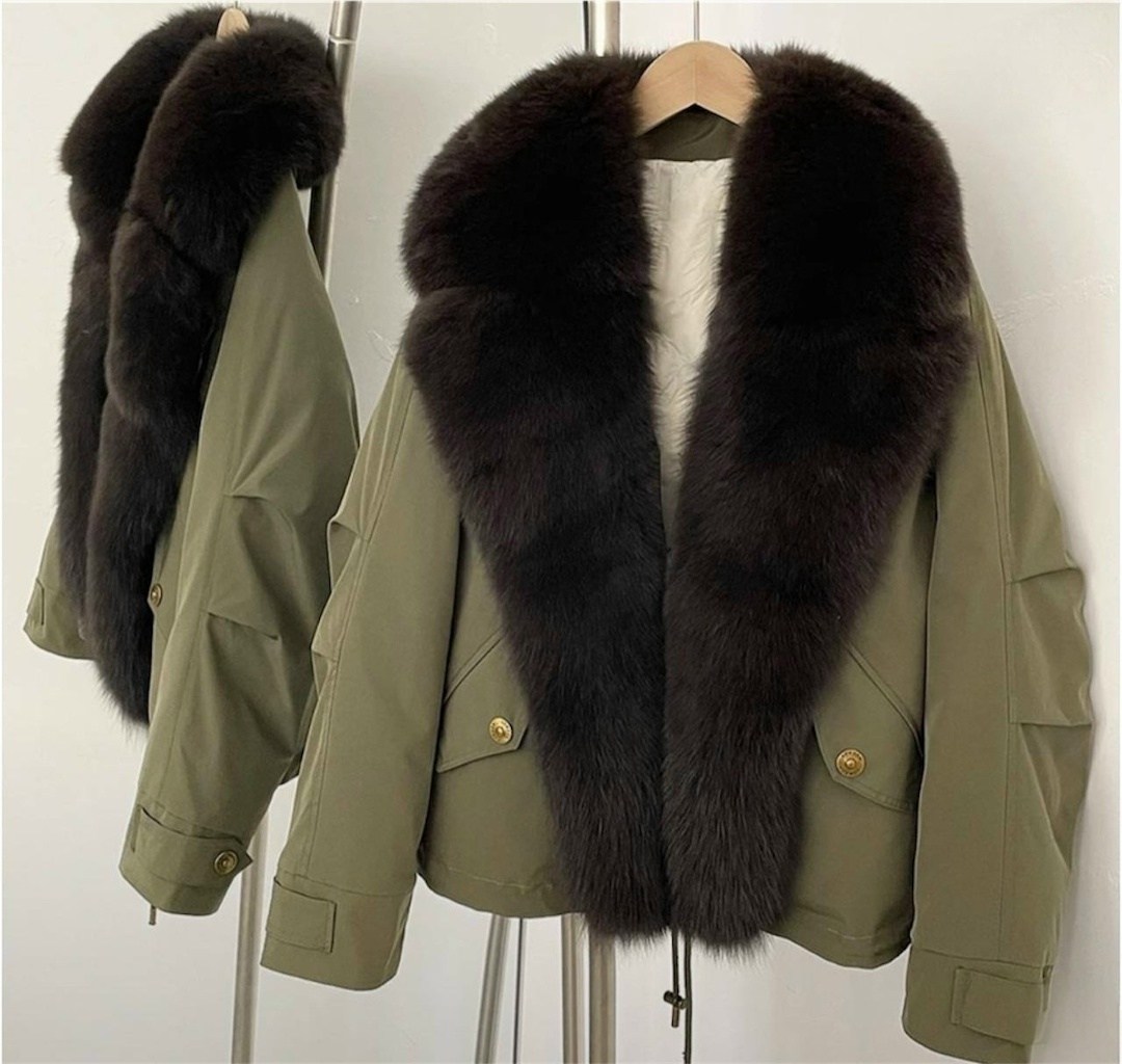 женский пуховик с меховым воротником,куртка с отстегивающимся воротником,женские пуховики,женская пуховик oftbuy 2026 с меховым воротником,меховой воротник