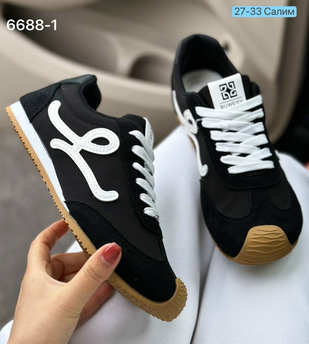 ,кроссовки женскиe,спортивная ,кроссовки loewe,черные кроссовки