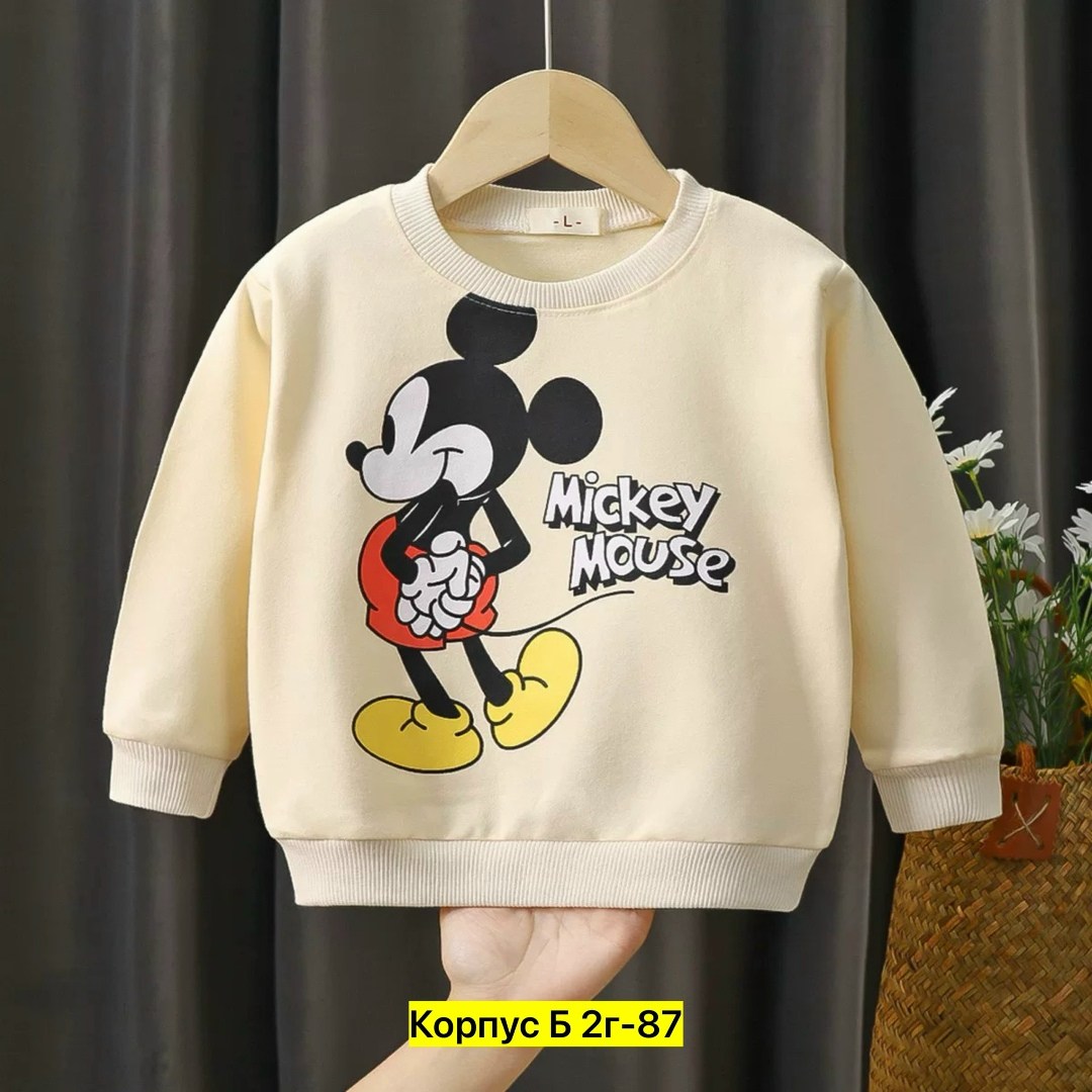 свитшот для мальчика и девочки,детские толстовки disney,свитшот с рисунком микки маус,детский свитшот,кофта микки маус детская