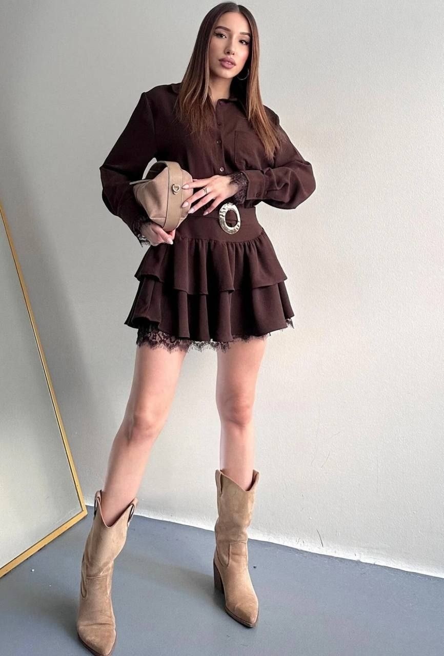 платье женское,коричневое платье,платье,модель платья,шифоновое платье