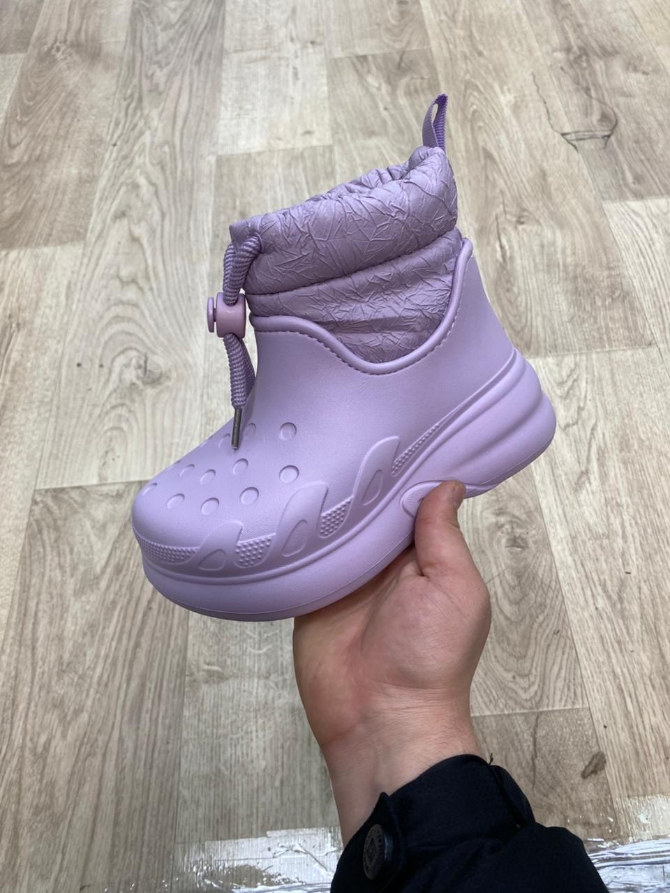 ,кроксы сапоги зимние,сапоги резиновые,резиновые сапоги зимние кроксы утепленные эва,сапожки