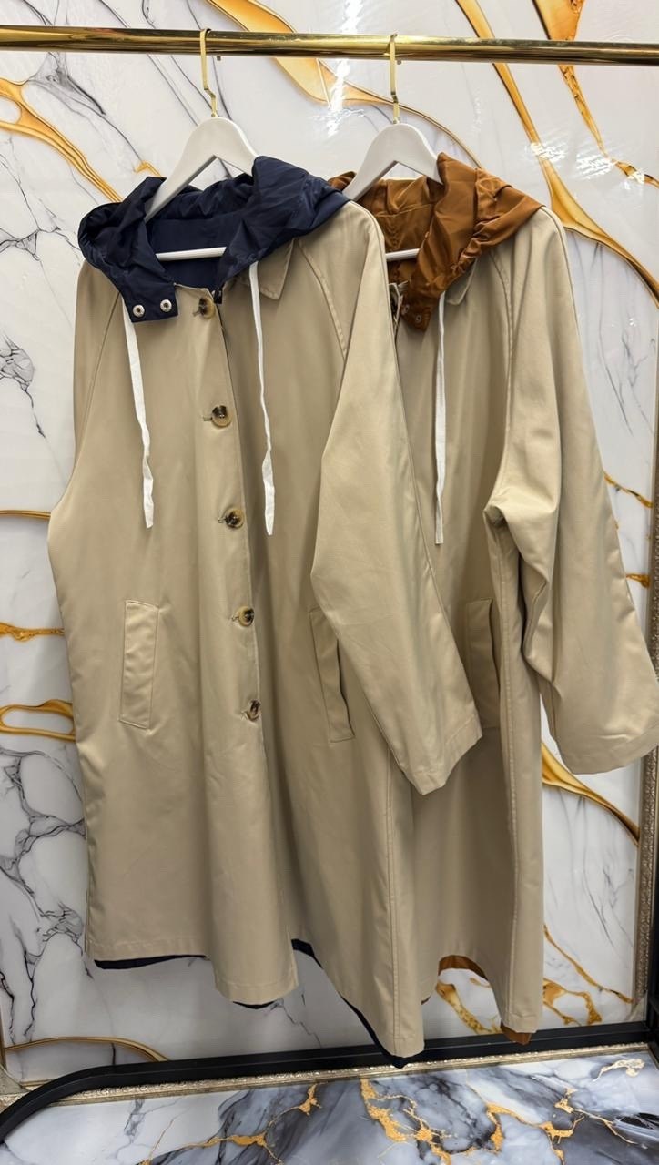 плащи женские,плащ двухсторонний,длинный плащ,тренч с капюшоном,тренч плащ