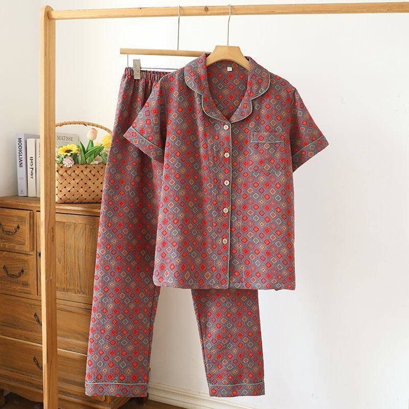 пижама женский с брюками муслин размер 46 разноцветный прозрачный,муслиновая пижама со штанами и рубашкой,пижама женский с брюками муслин размер 44 разноцветный длинный,женская пижама из муслина,пижам